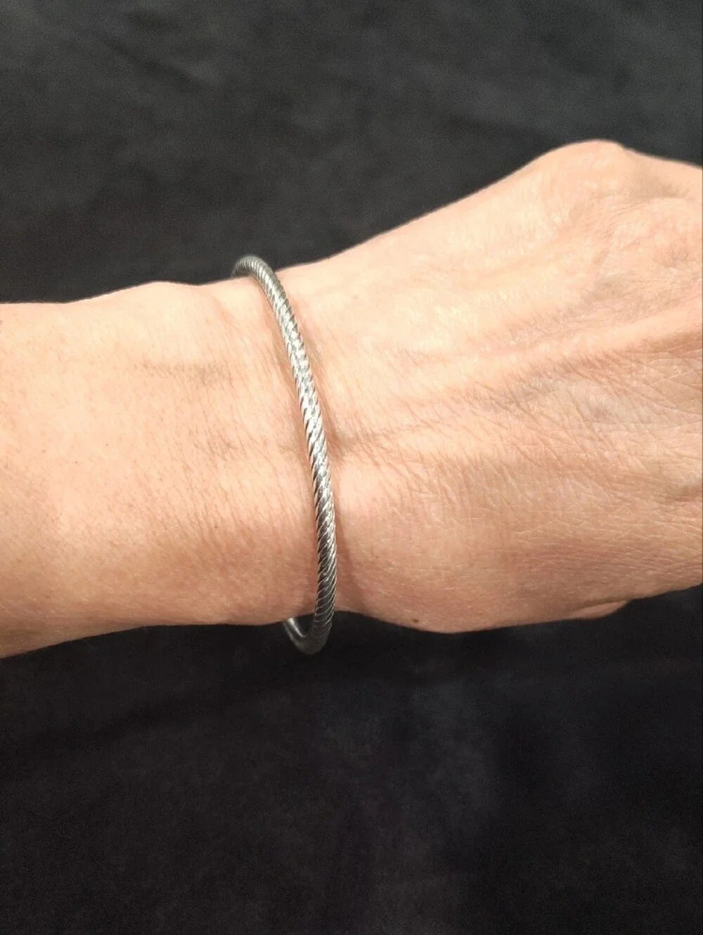 David Yurman Cable Bangle Sterling Silver